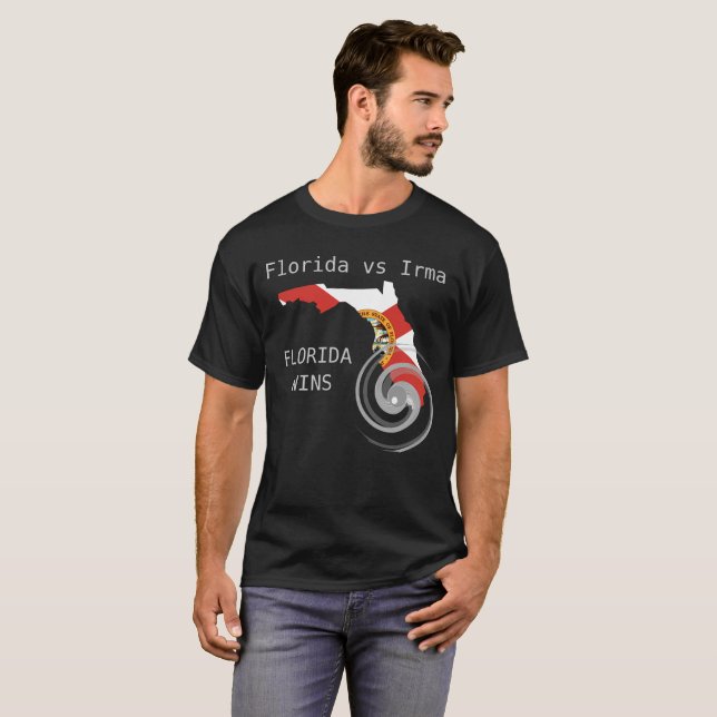 Camiseta Florida vs Irma, Florida gana (Anverso completo)