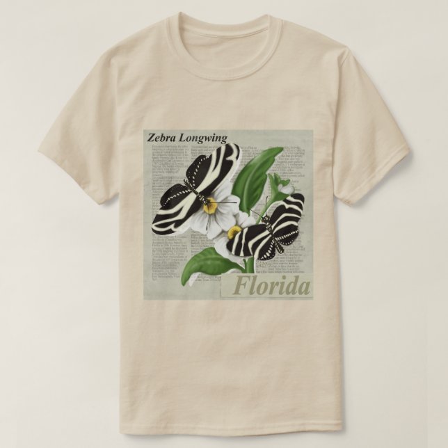 Camiseta Florida Zebra Longwing (Diseño del anverso)