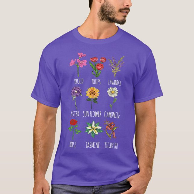 Camiseta Florismo gráfico botánico (Anverso)