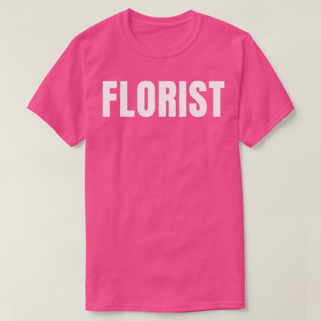 Camiseta Florist Funny Job Title Profesora Cumpleaños Regal (Diseño del anverso)