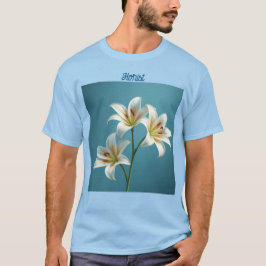 Camiseta Florist White Lilies T-Shirt
