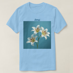 Camiseta Florist White Lilies T-Shirt