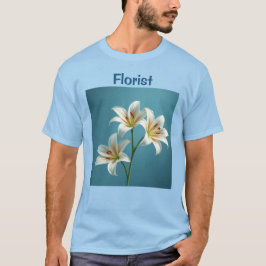 Camiseta Florist White Lilies T-Shirt