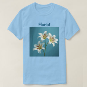 Camiseta Florist White Lilies T-Shirt