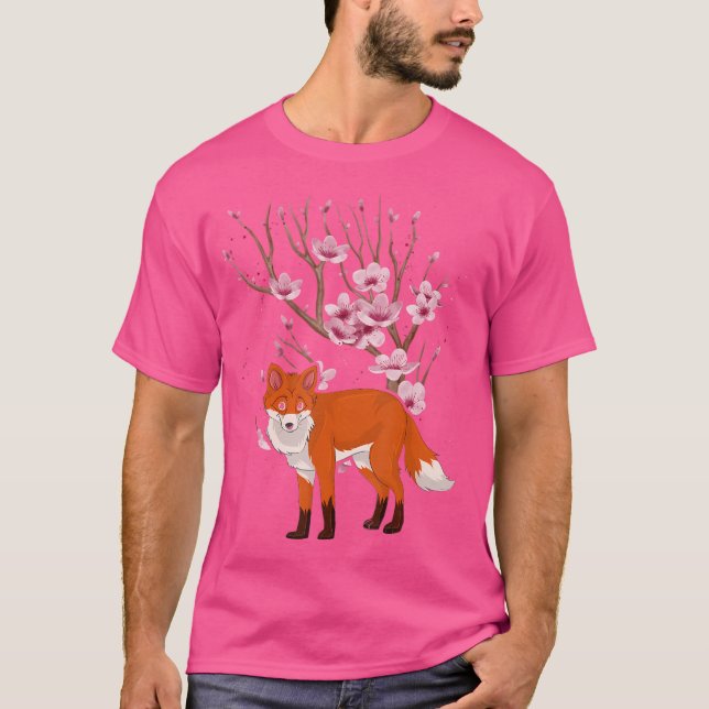 Camiseta Florista de animales salvajes Sakura Forest F (Anverso)