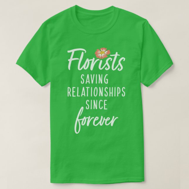 Camiseta Floristas guardando relaciones desde siempre (Diseño del anverso)