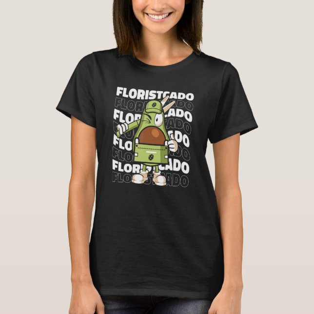 Camiseta Floristcado Floristry Flower Shop Bloom Bouquet (Anverso)