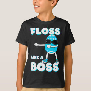 Camiseta Floss Como Un Jefe De Huevos De Pascua Los Chicas 
