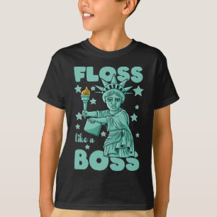 Camiseta Floss Como Una Estatua De La Libertad Del Jefe El 