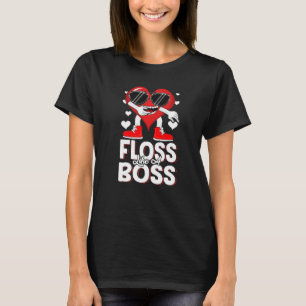 Camiseta Floss Like a Boss Día de San Valentín Boy Valentin