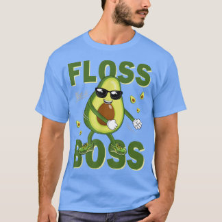 Camiseta Floss Like A Boss Flossing Avocado Vegetarian Vega