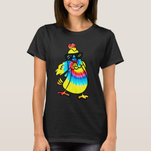 Camiseta Floss Like A Boss Tie Dye Pollo Hilando