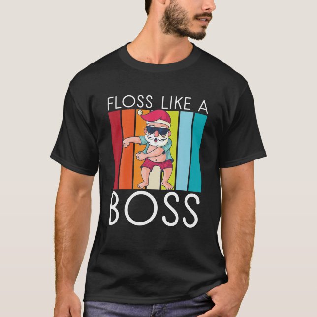Camiseta Floss Like A Boss Xmas Navidades (Anverso)