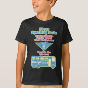 Camiseta Floss Rule Phonics Learning English Language