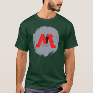 Camiseta FloState Diseño "ME" Hombre Erudidamente Rojo, Gri