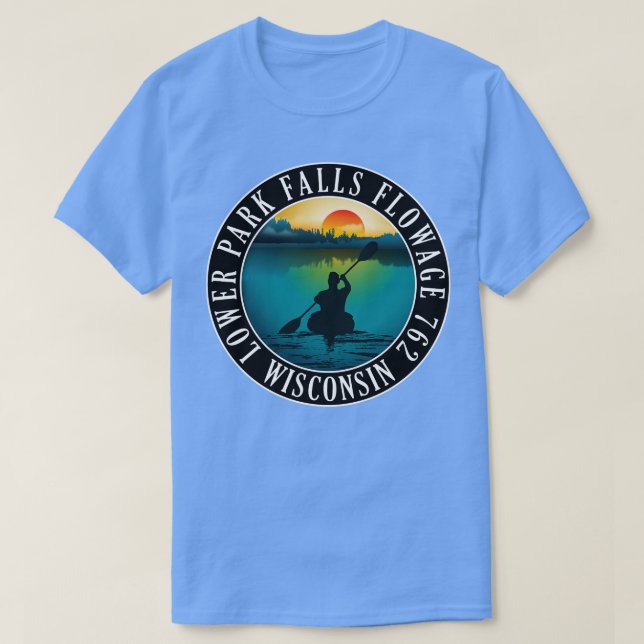 Camiseta Flota 762 Wisconsin Kayaking del Parque Inferior (Diseño del anverso)