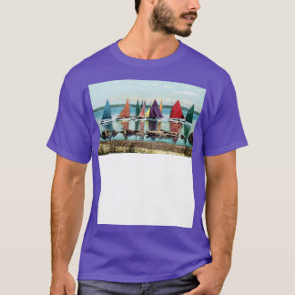 Camiseta Flota arcoiris de Nantucket, lanchas de vela, 1925