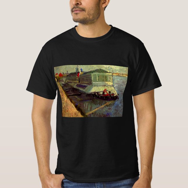 Camiseta Flota de baño en Seine Asniere por Vincent van Gog (Anverso)