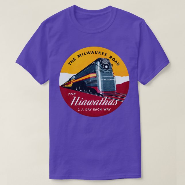 Camiseta Flota de tren de pasajeros Hiawatha 1939 (Diseño del anverso)