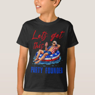 Camiseta Flotador De Piscina Fundado En Esta Fiesta Usa 4 D