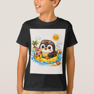 Camiseta Flotador de Playa de Pingüino