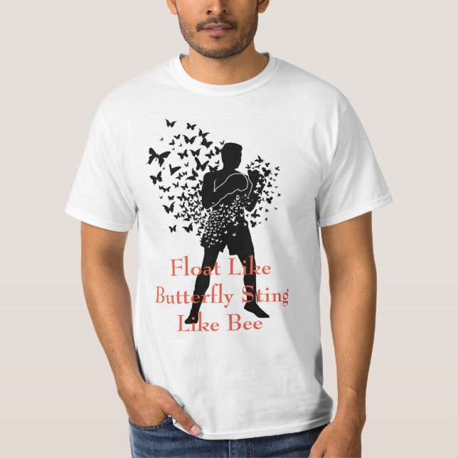 Camiseta Flotante como mariposa Sting Like Bee (Anverso)