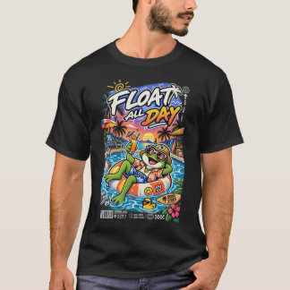Camiseta Flotar Todo el Día – Vibraciones de Verano de Rana