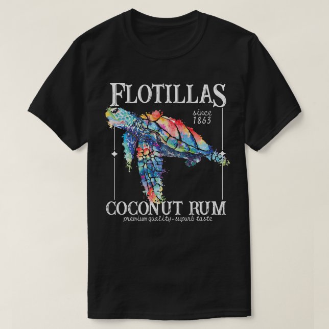 Camiseta Flotillas Coconut Rum (Diseño del anverso)