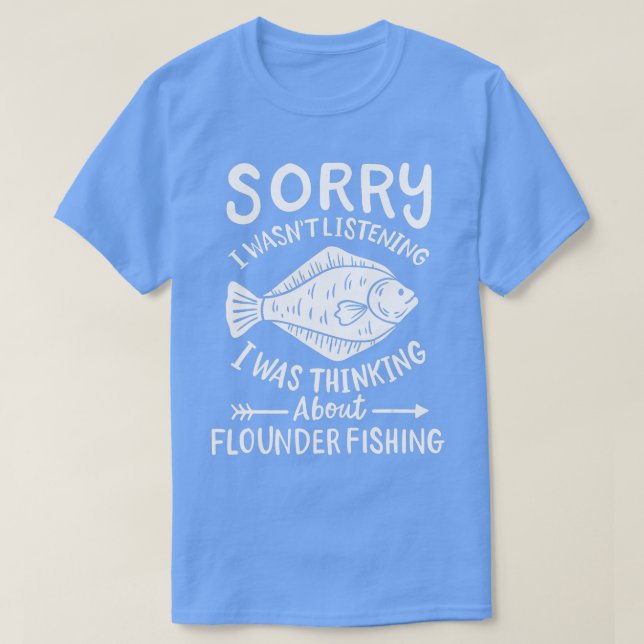 Camiseta Flounder Fishing Fluctuación (Diseño del anverso)