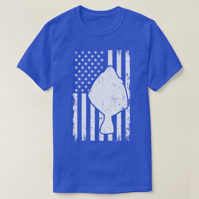 Camiseta Flounder Fishing USA (Diseño del anverso)