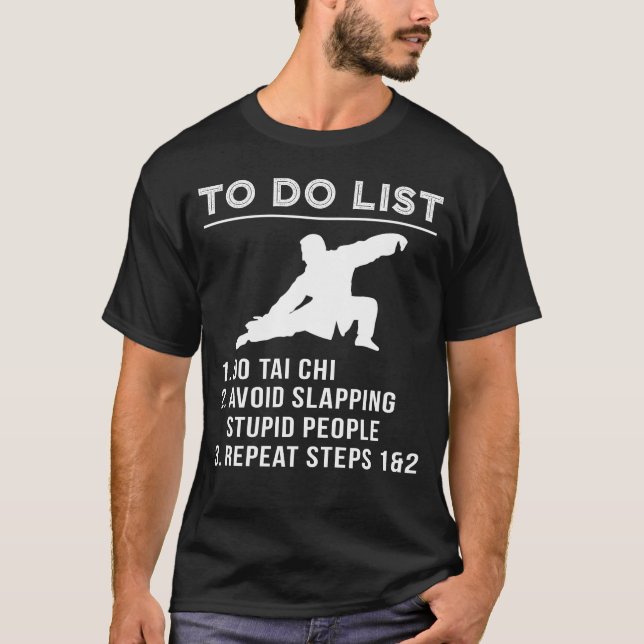 Camiseta Flow & Chuckle - Hilarious To-Do Tai Chi Tee for t (Anverso)
