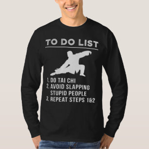 Camiseta Flow & Chuckle - Hilarious To-Do Tai Chi Tee for t
