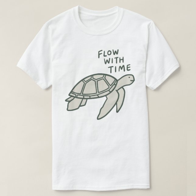 Camiseta Flow With Time Turtle (Diseño del anverso)