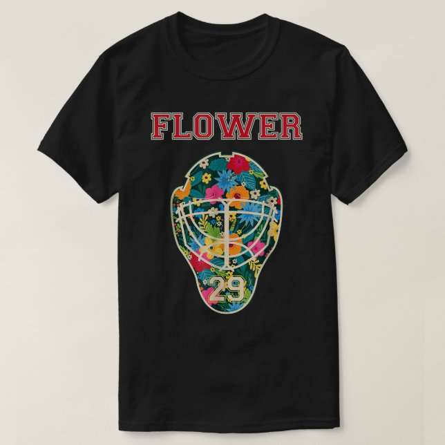 Camiseta FLOWER 29 Wild Goalie Fleury Minnesota Pro Ice Hoc (Diseño del anverso)
