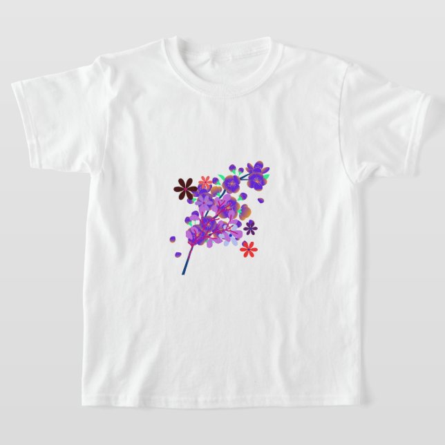 Camiseta Flower and Leaf Art - Botanical Garden  (Distribución)