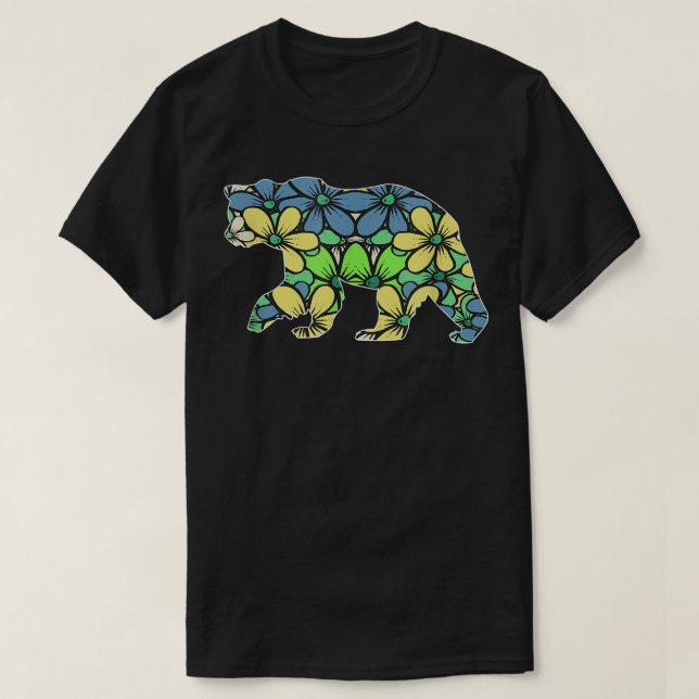 Camiseta Flower Bear (Diseño del anverso)
