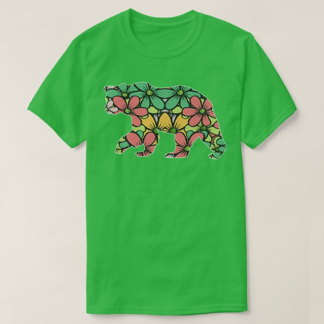 Camiseta Flower Bear Premium 736 (Diseño del anverso)