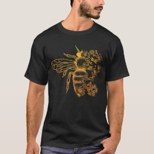 Camiseta Flower Bee Lover Mujeres Beekeeper
