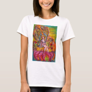 Camiseta FLOWER FAIRY ON the PINK IRIS fantasy