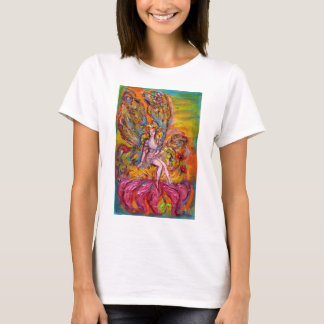 Camiseta FLOWER FAIRY ON the PINK IRIS fantasy