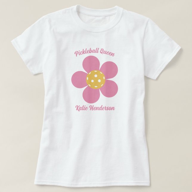 Camiseta Flower Flower Flower Personalizadas de Retro Mod 7 (Diseño del anverso)