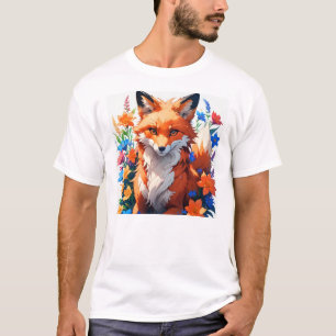 Camiseta Flower Fox