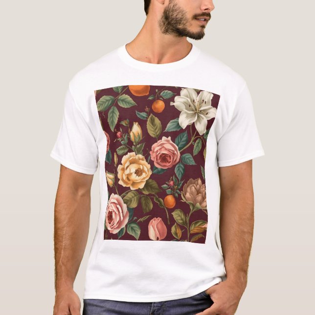 Camiseta Flower garden (Anverso)