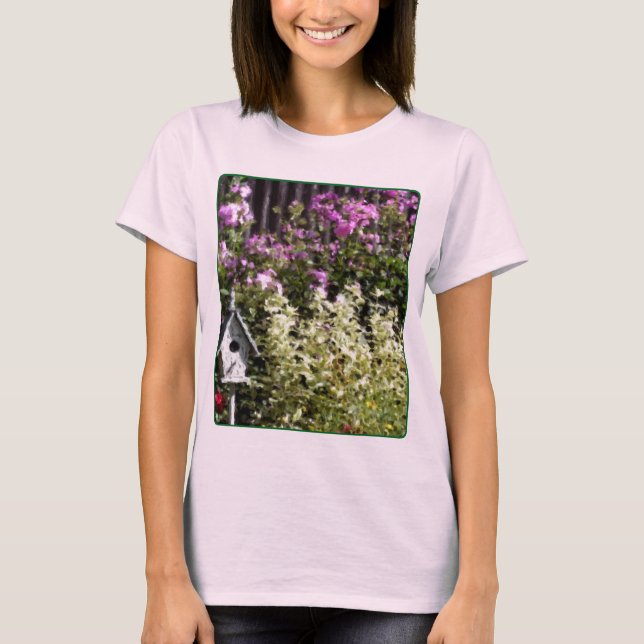 Camiseta Flower Garden Pastel Painting (Anverso)