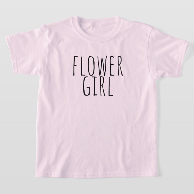 Camiseta Flower Girl Bridal Party Wedding (Distribución)