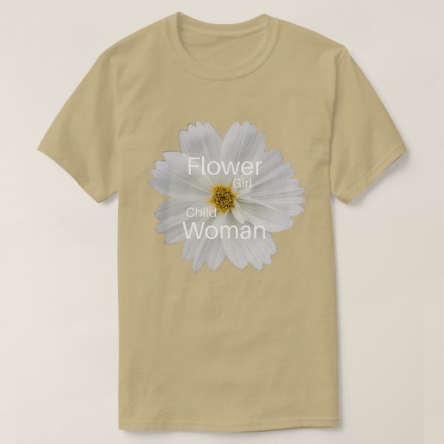 Camiseta Flower Girl Flower Child Flower Woman (Diseño del anverso)