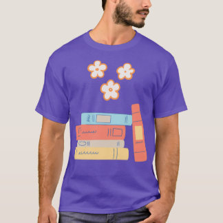 Camiseta flower growing from book grow mind grow yourself