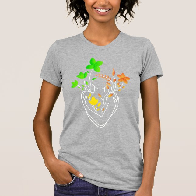 Camiseta Flower Lady - Colorous Retro Day Edition (Anverso)