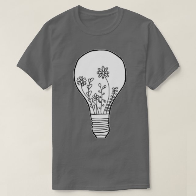 Camiseta Flower Lightbulb (Diseño del anverso)