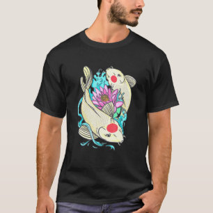 Camiseta Flower Lotus Japonés Dueño De Carne Pond Fish Tanc
